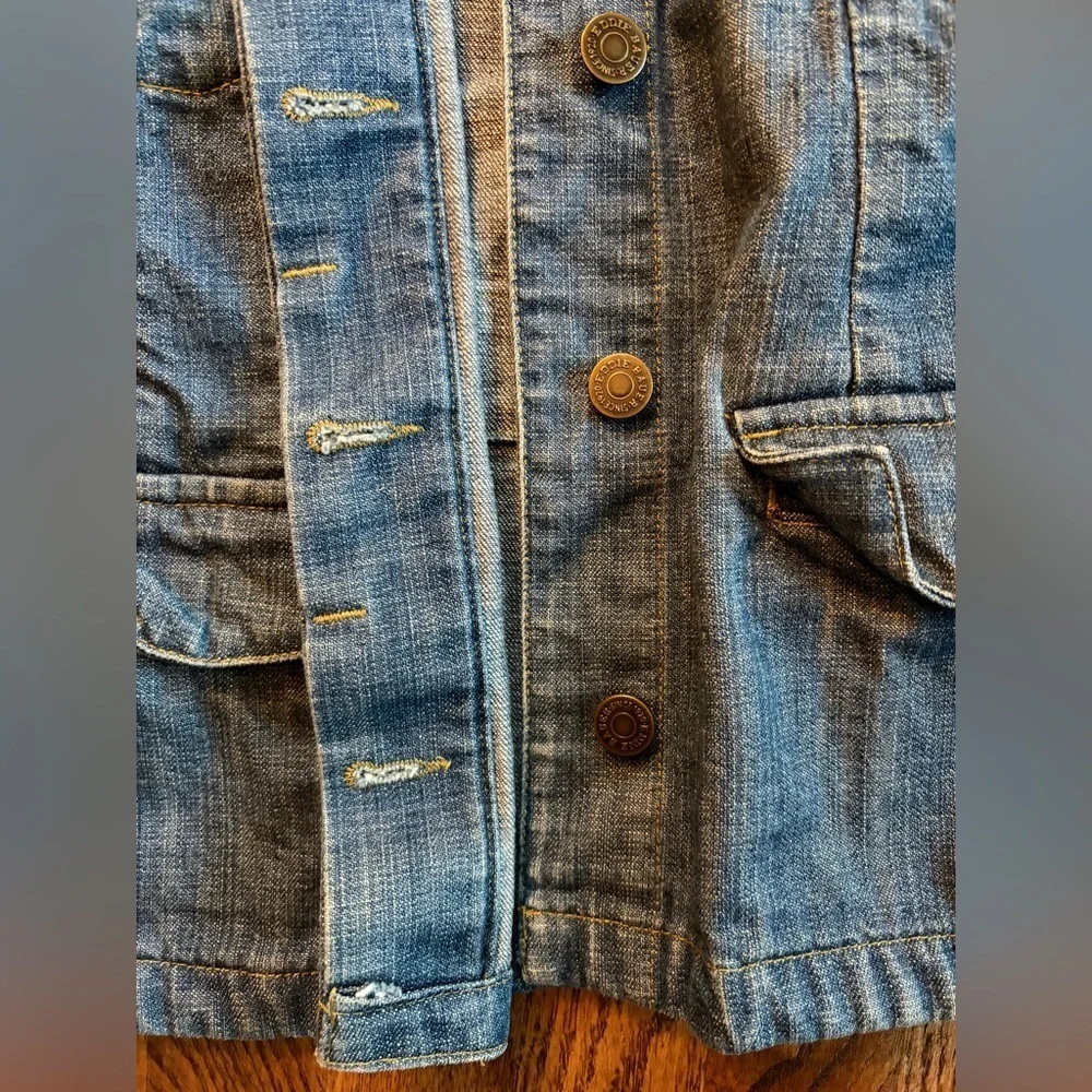 Eddie Bauer Button-Up Denim Jean Jacket 100% Cotton Women's Petite Small